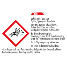 Bombenrohr, 5 Schuss
