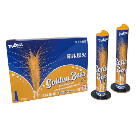 Golden Bees, 4 pcs