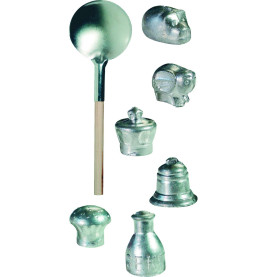 Wachsgießen, 6 Hohlfiguren