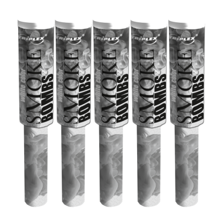 SMOKE WHITE WITH HANDLE 5PCS
